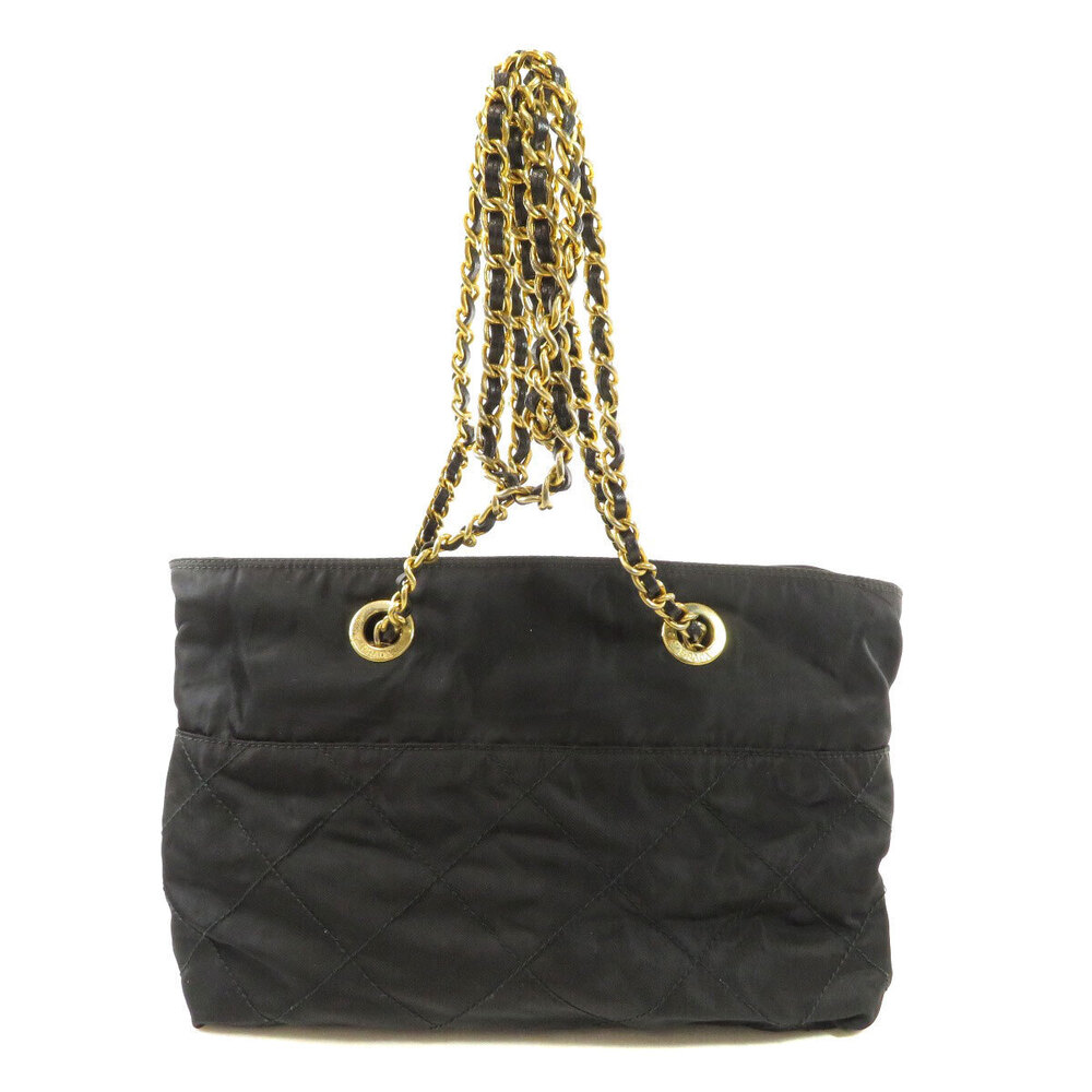 Prada shoulder chain bag plate Black